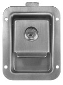 Flush Latch, Locking, "Jr", Plain Finish